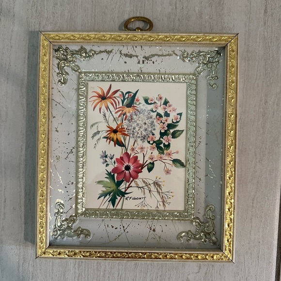 Vintage Floral Picture - Picture 1 of 3